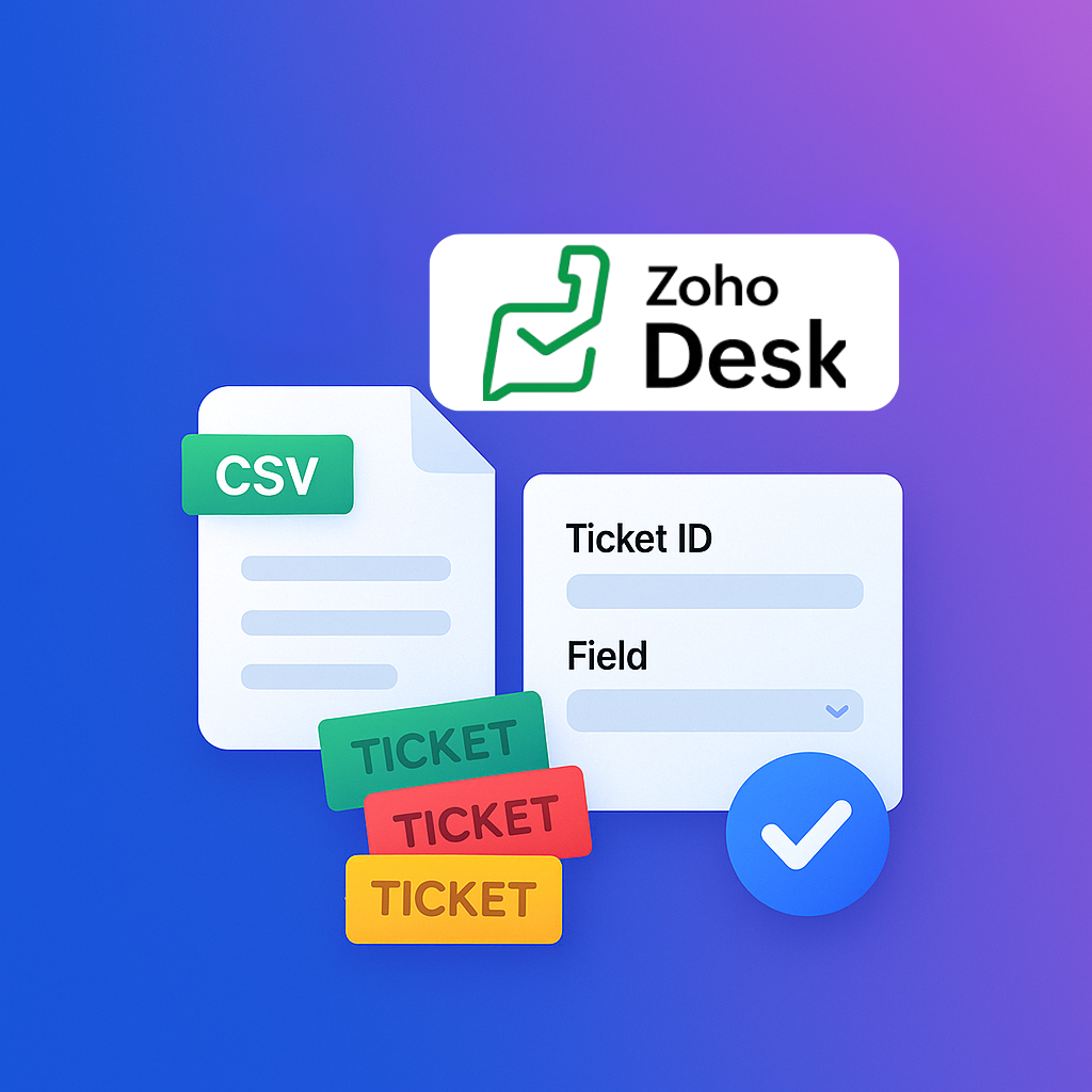 Bulk Update Existing Tickets In Zoho Desk Based On Ticket ID